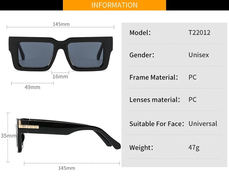 T2 Fashion Men And Women's Catwalk Street Shooting Wide Side Sunglasses Retro Box Concave Shape Metal Decorative Sunglasses display picture 4