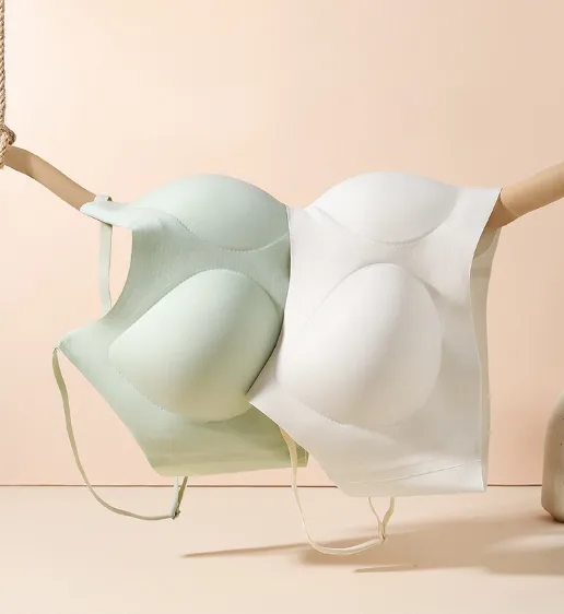 Clouds No Size No Traceless Underwear Women's Small Chest Gathering Bra Beauty Back Bra No Steel Ring Sleeping Vest Sports Bra display picture 6