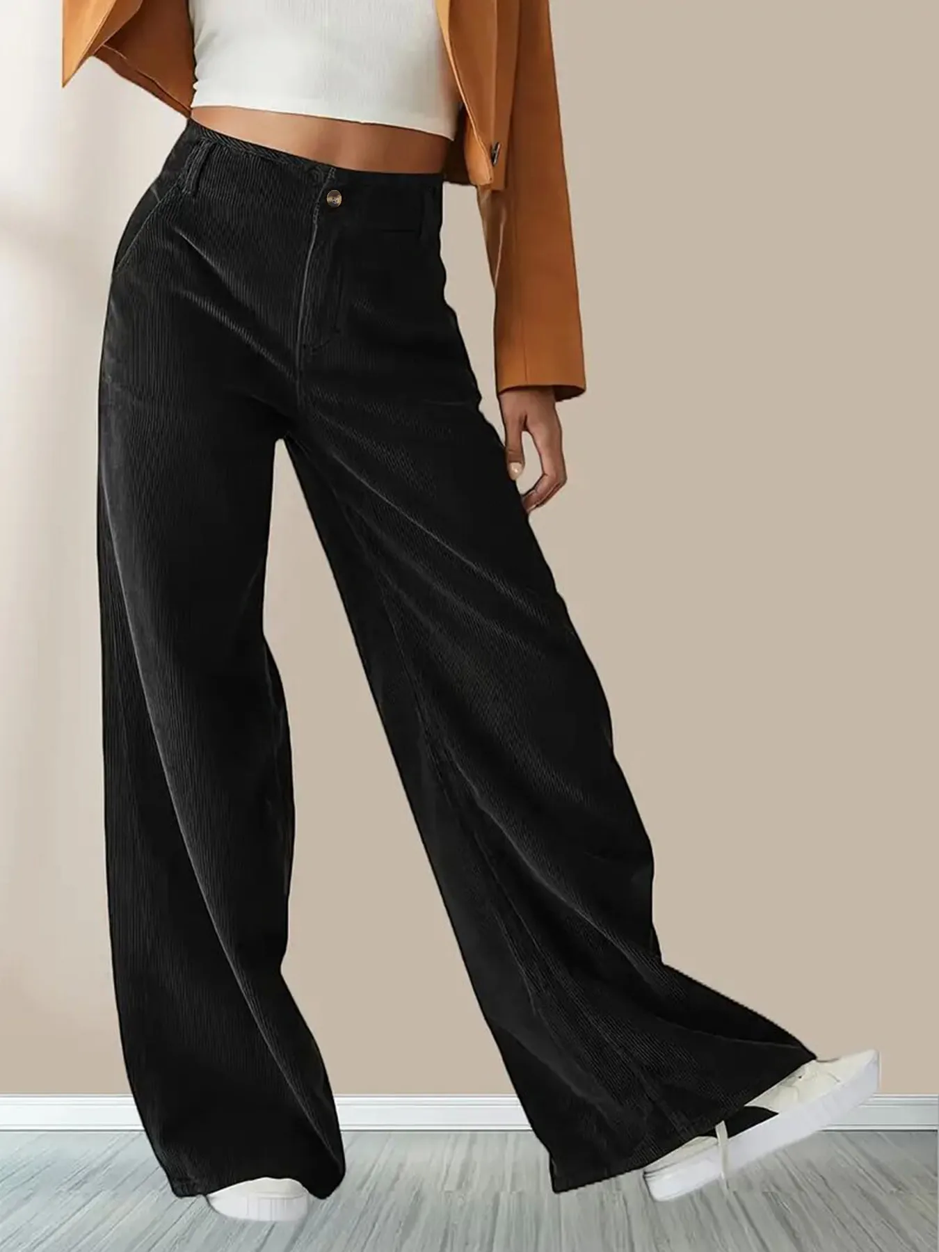 Autumn And Winter New High Waist Slimming Casual Straight Pants Women's Pants display picture 5