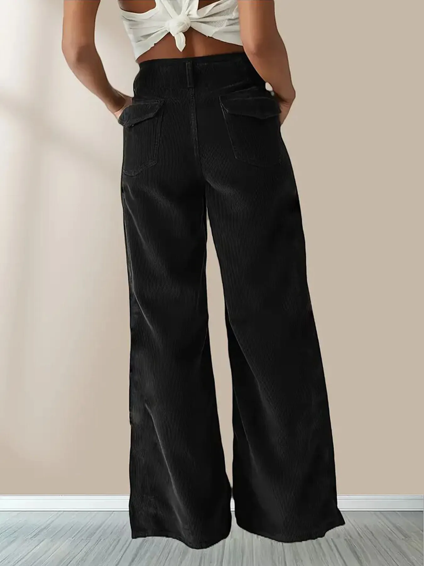 Autumn And Winter New High Waist Slimming Casual Straight Pants Women's Pants display picture 6