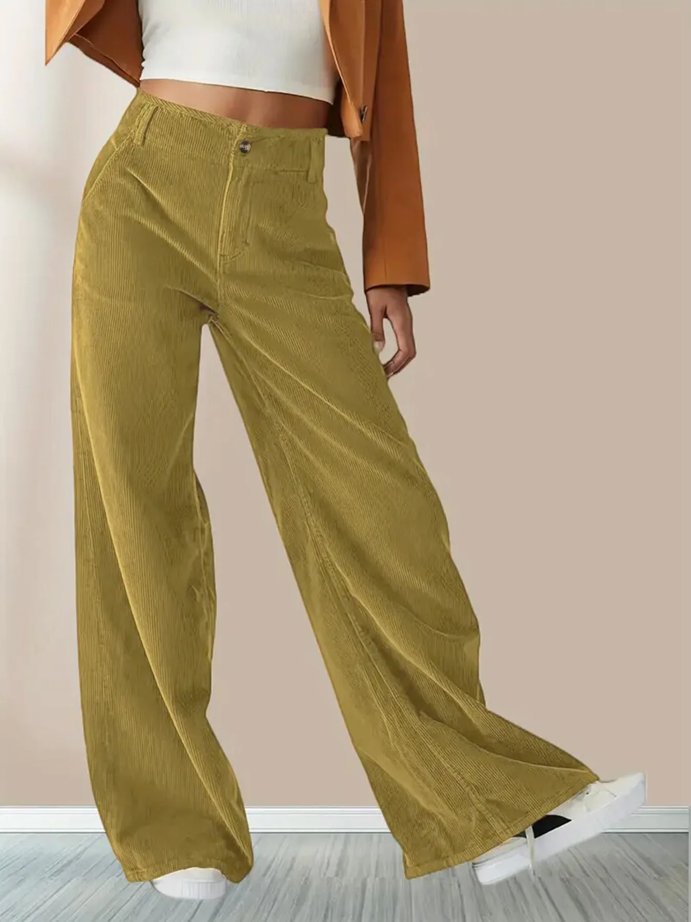 Autumn And Winter New High Waist Slimming Casual Straight Pants Women's Pants display picture 7
