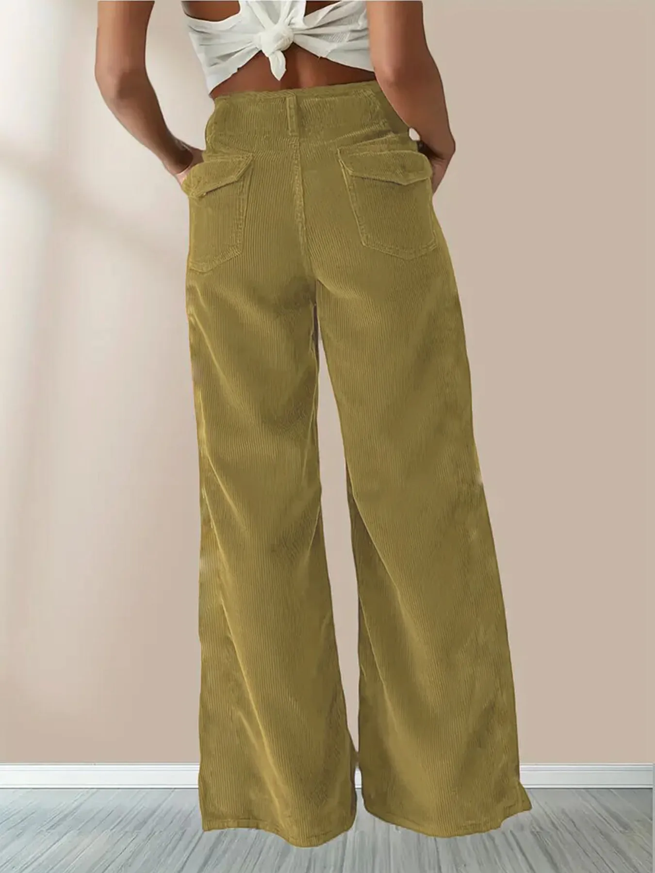 Autumn And Winter New High Waist Slimming Casual Straight Pants Women's Pants display picture 10