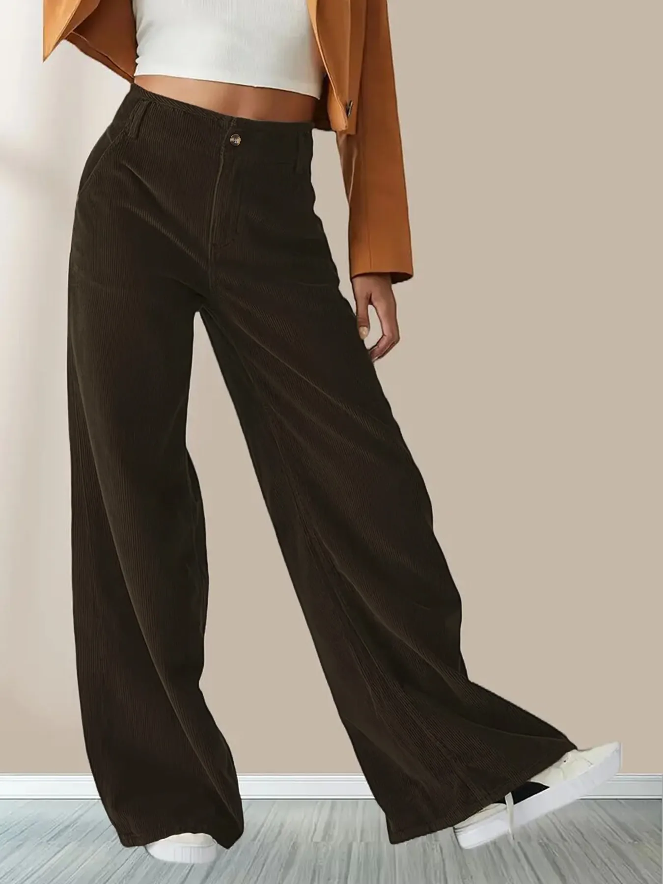 Autumn And Winter New High Waist Slimming Casual Straight Pants Women's Pants display picture 12