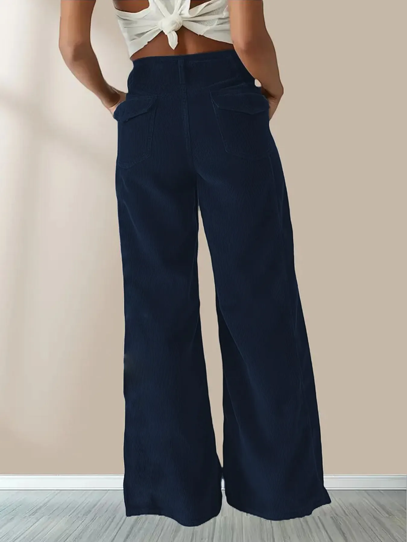 Autumn And Winter New High Waist Slimming Casual Straight Pants Women's Pants display picture 17