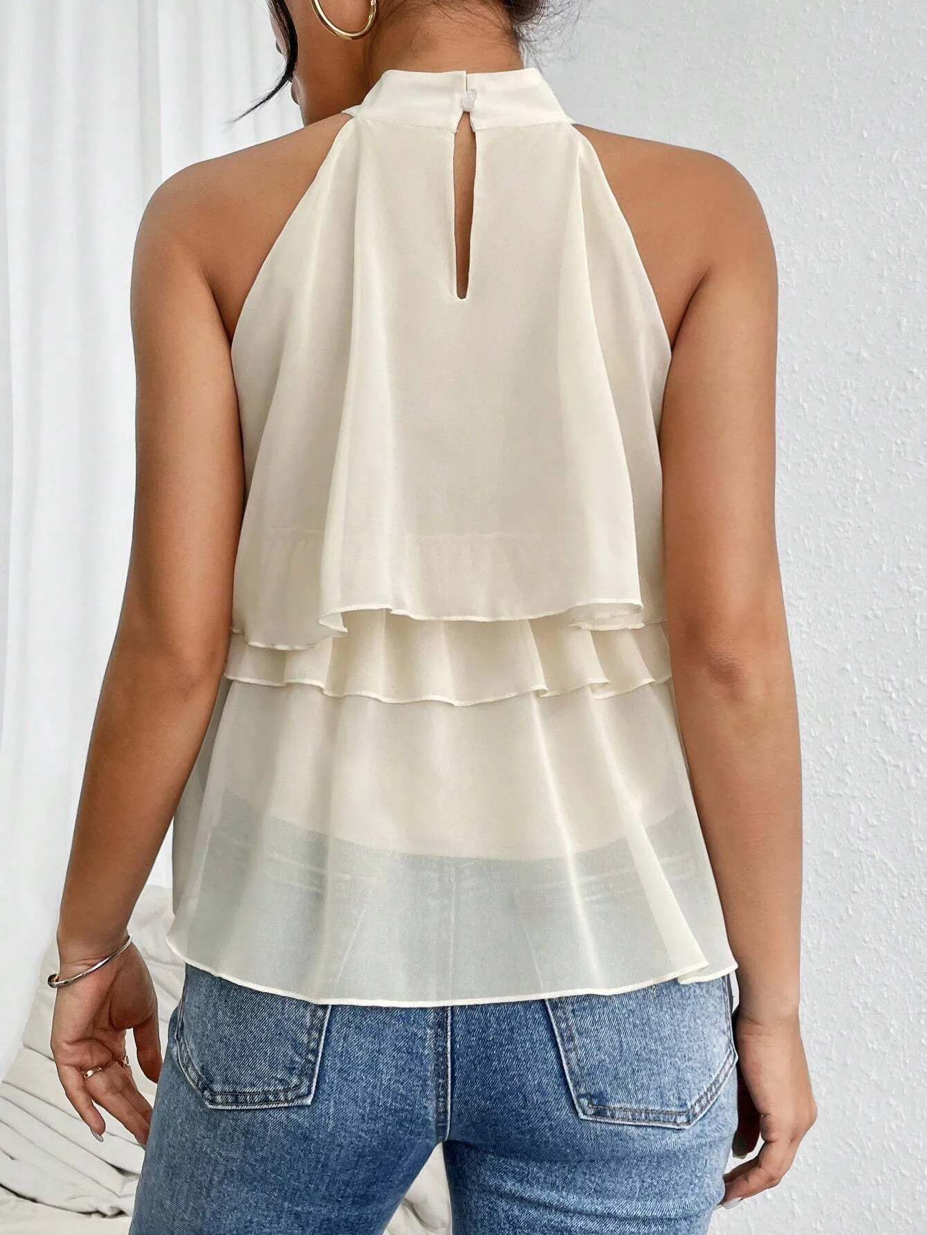 Fashion Casual Summer New French Shoulder Neck Ear Small Shirt Short Top display picture 35