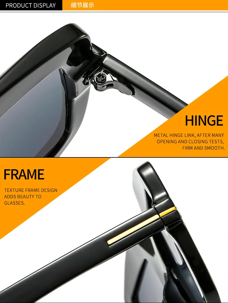 New Irregular T-shaped Sunglasses Color Men And Women INS Personalized Fashion Retro Modern Sunglasses 9096 display picture 13