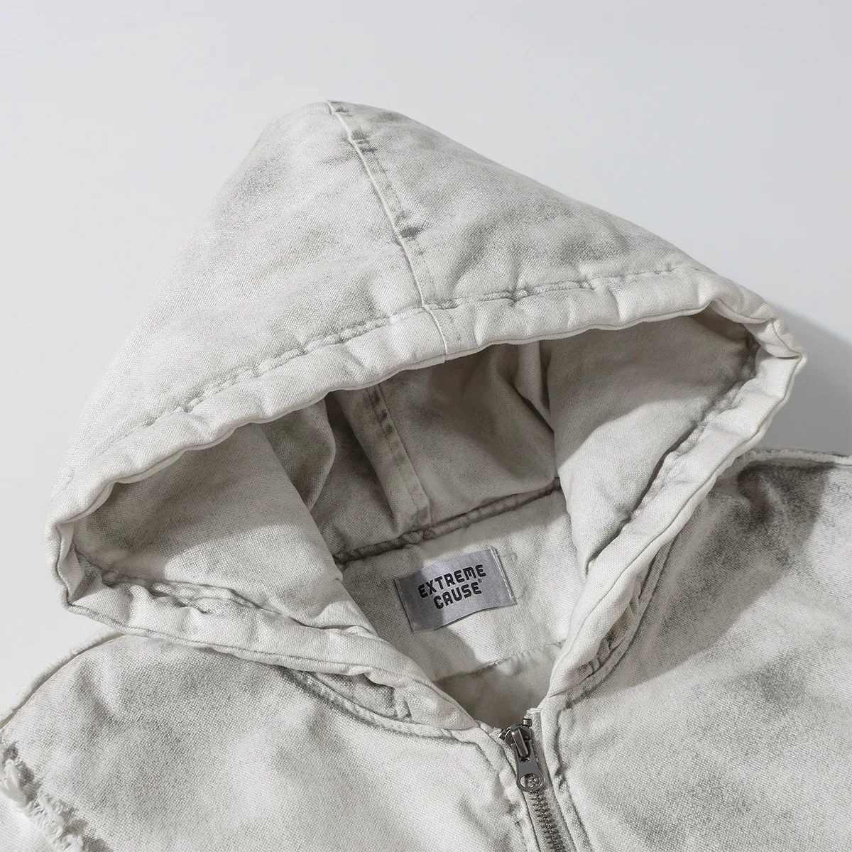 Jiayiku Tide Brand  Winter New Waste Earth Style American Street Dirty Dyed Rough Edge Old Thickened Warm Cotton-padded Jacket display picture 7