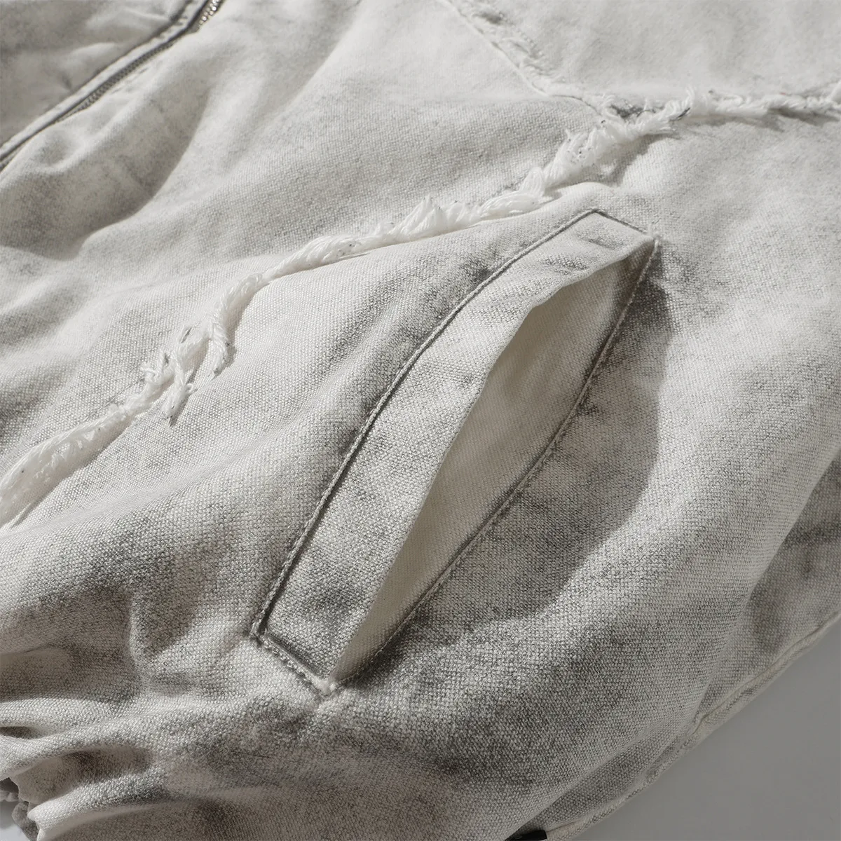 Jiayiku Tide Brand  Winter New Waste Earth Style American Street Dirty Dyed Rough Edge Old Thickened Warm Cotton-padded Jacket display picture 10