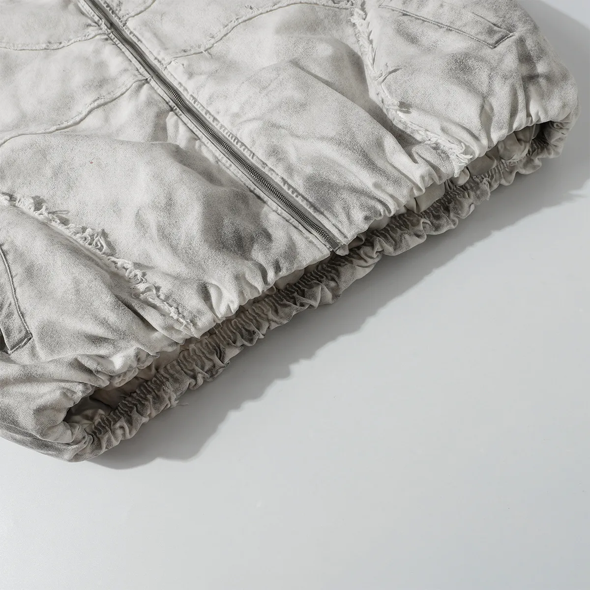 Jiayiku Tide Brand  Winter New Waste Earth Style American Street Dirty Dyed Rough Edge Old Thickened Warm Cotton-padded Jacket display picture 11