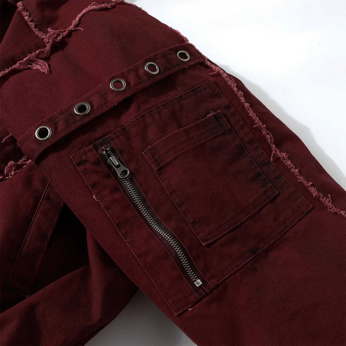 Jiayiku Tide Brand  Winter New Waste Earth Style American Street Dirty Dyed Rough Edge Old Thickened Warm Cotton-padded Jacket display picture 20