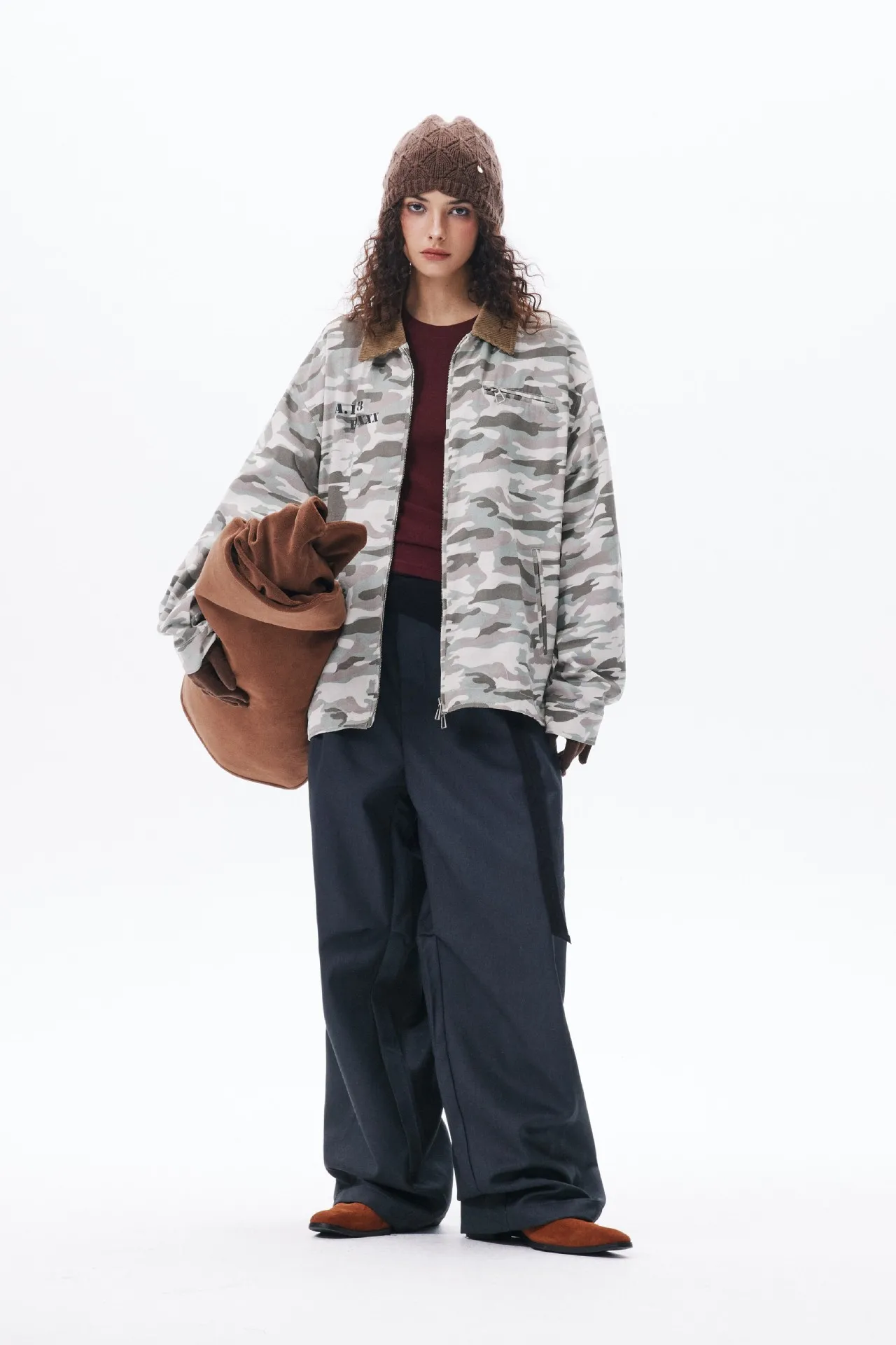 Jiayiku Fashion Brand  Spring New American Street Retro Vibe Camouflage Military Jacket Couple Jacket display picture 4