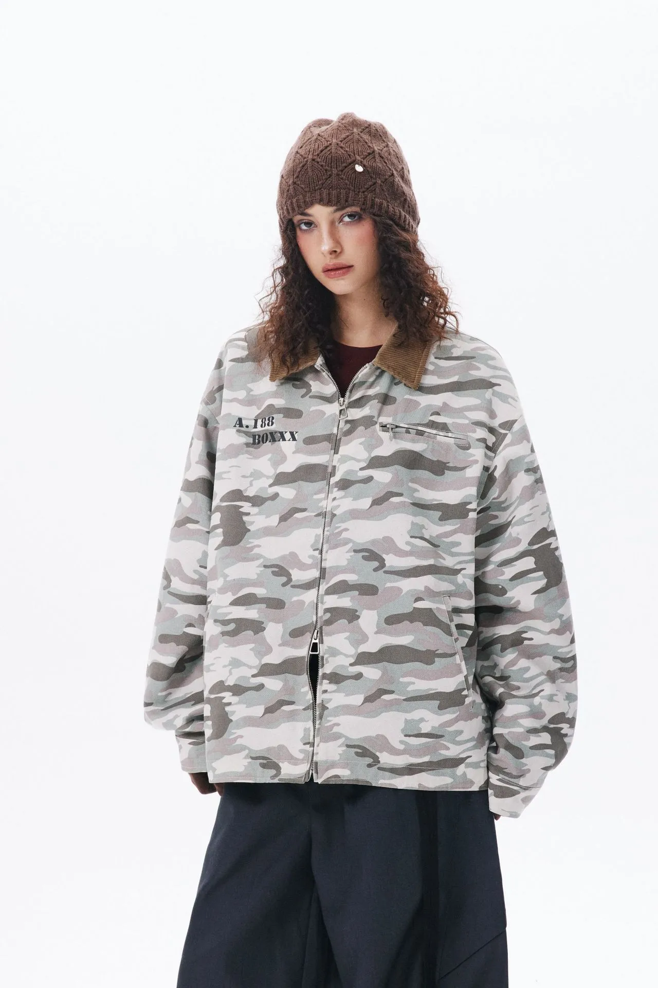 Jiayiku Fashion Brand  Spring New American Street Retro Vibe Camouflage Military Jacket Couple Jacket display picture 5