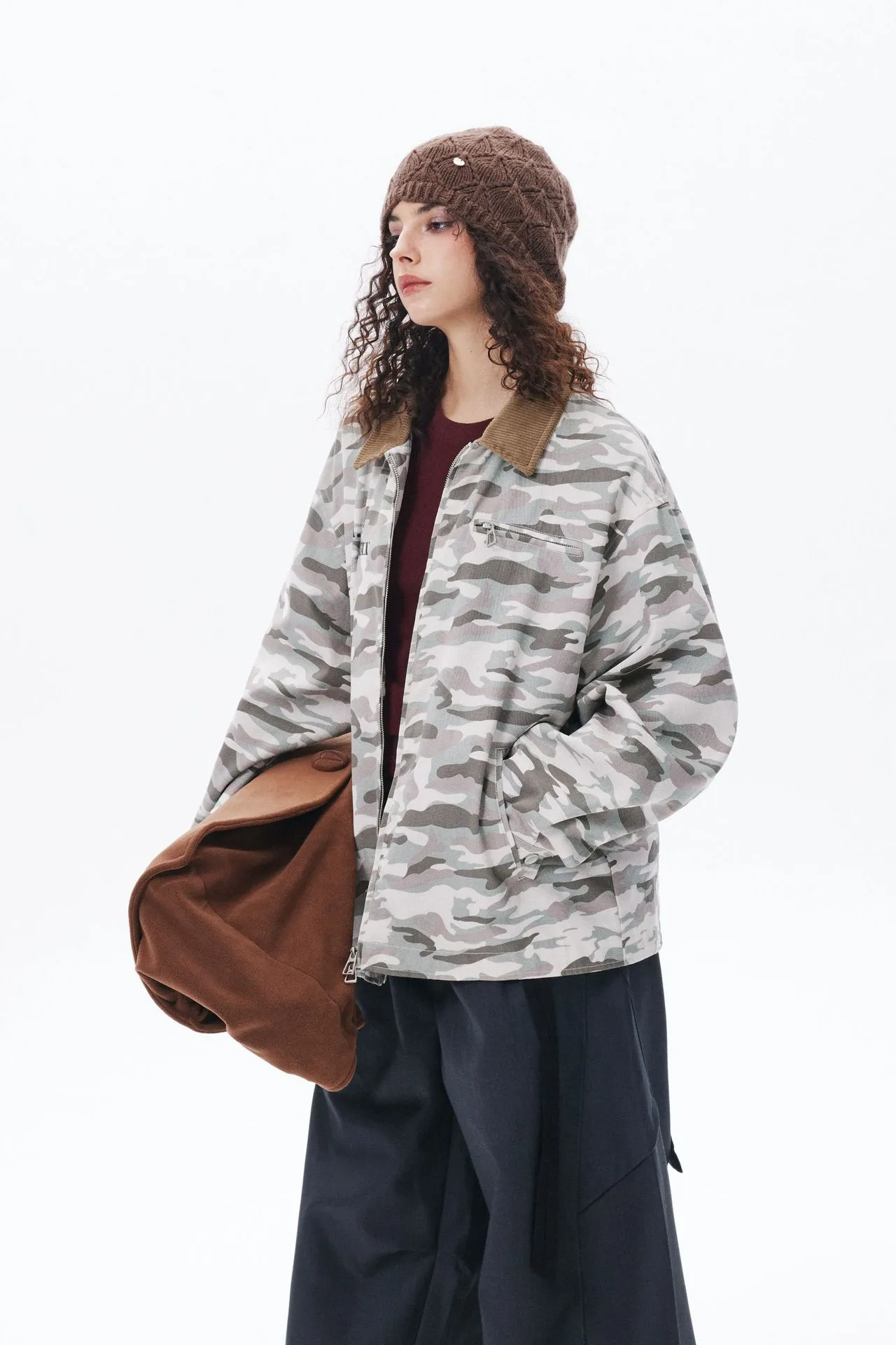 Jiayiku Fashion Brand  Spring New American Street Retro Vibe Camouflage Military Jacket Couple Jacket display picture 7