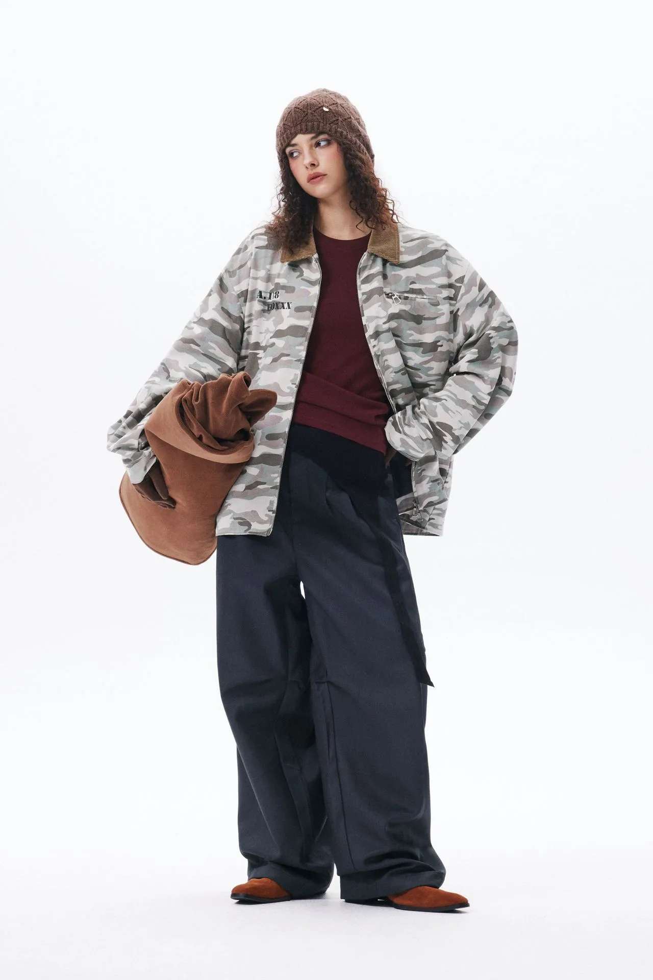 Jiayiku Fashion Brand  Spring New American Street Retro Vibe Camouflage Military Jacket Couple Jacket display picture 8