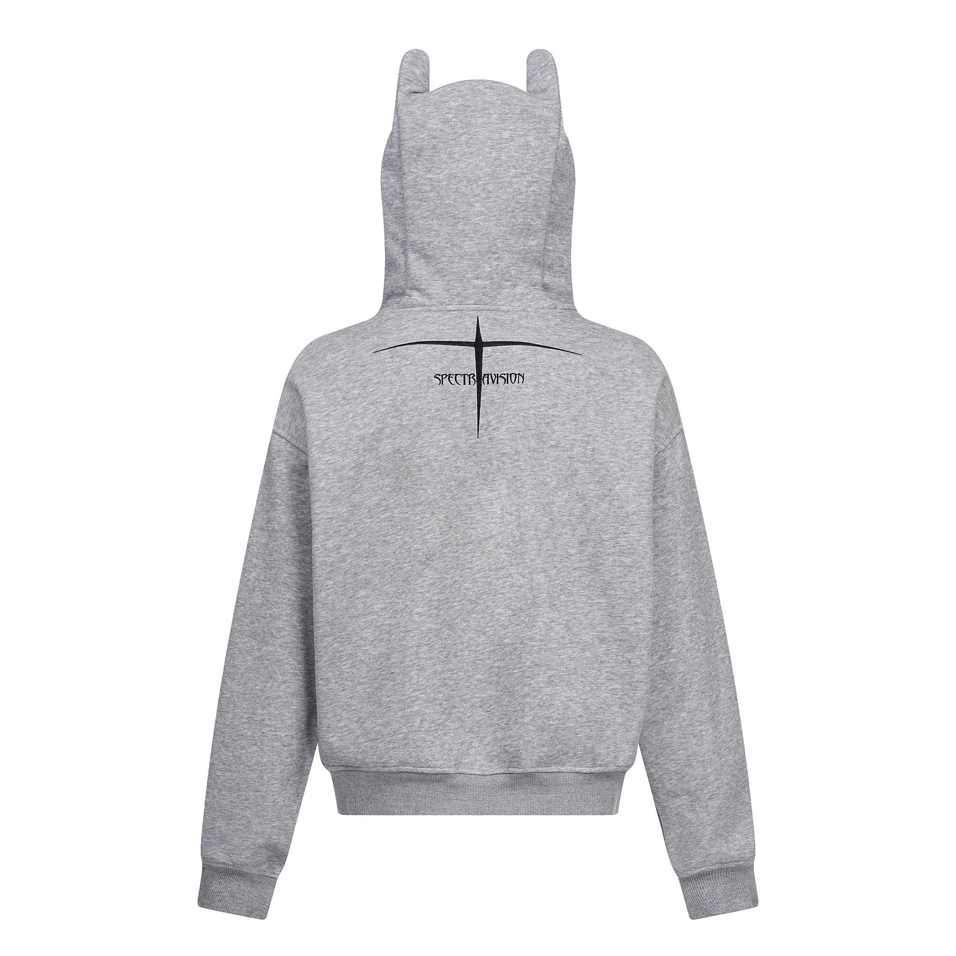 Jiayiku Men's  New American Street Hoodie Spring And Autumn Deviruchi Ear Washed Cardigan Zipper Sweater display picture 6