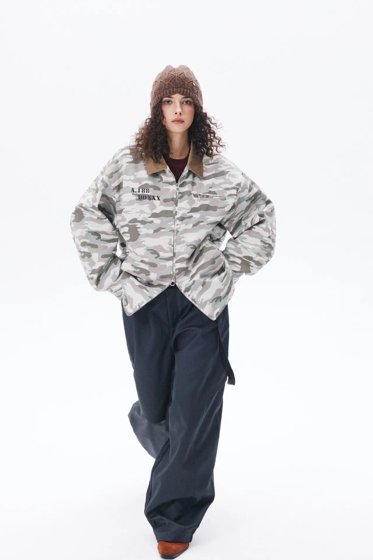 Jiayiku Fashion Brand  Spring New American Street Retro Vibe Camouflage Military Jacket Couple Jacket display picture 11