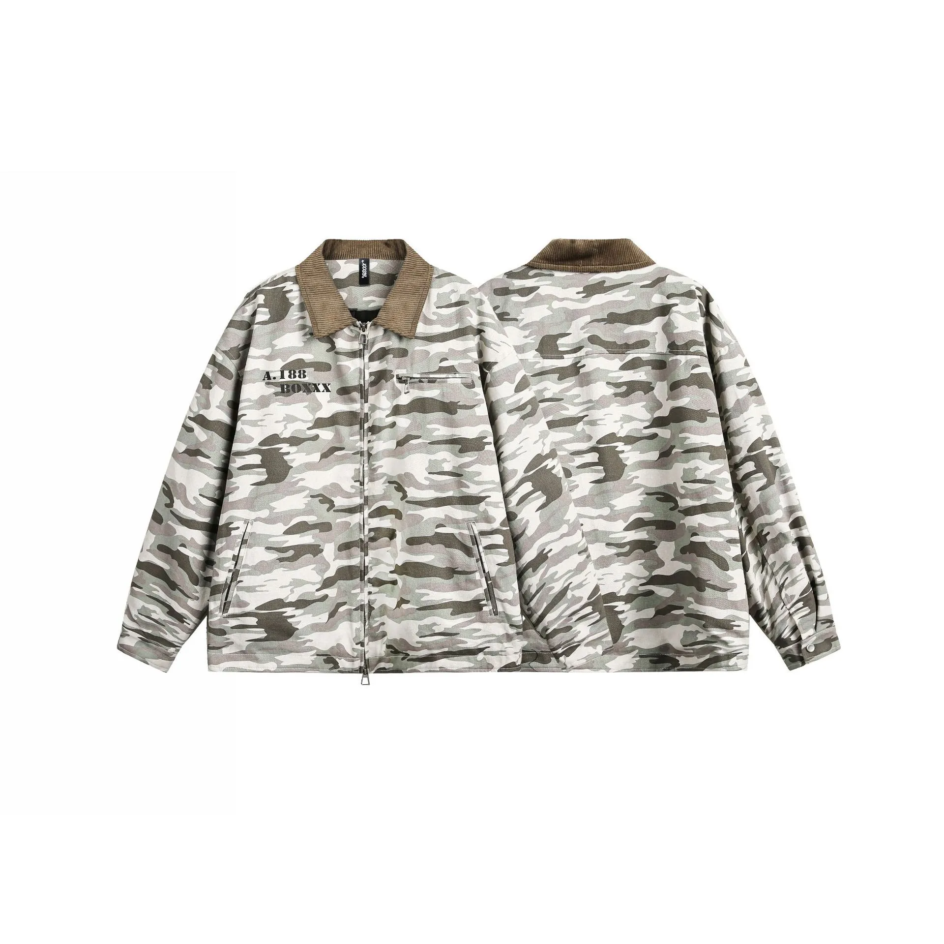 Jiayiku Fashion Brand  Spring New American Street Retro Vibe Camouflage Military Jacket Couple Jacket display picture 14