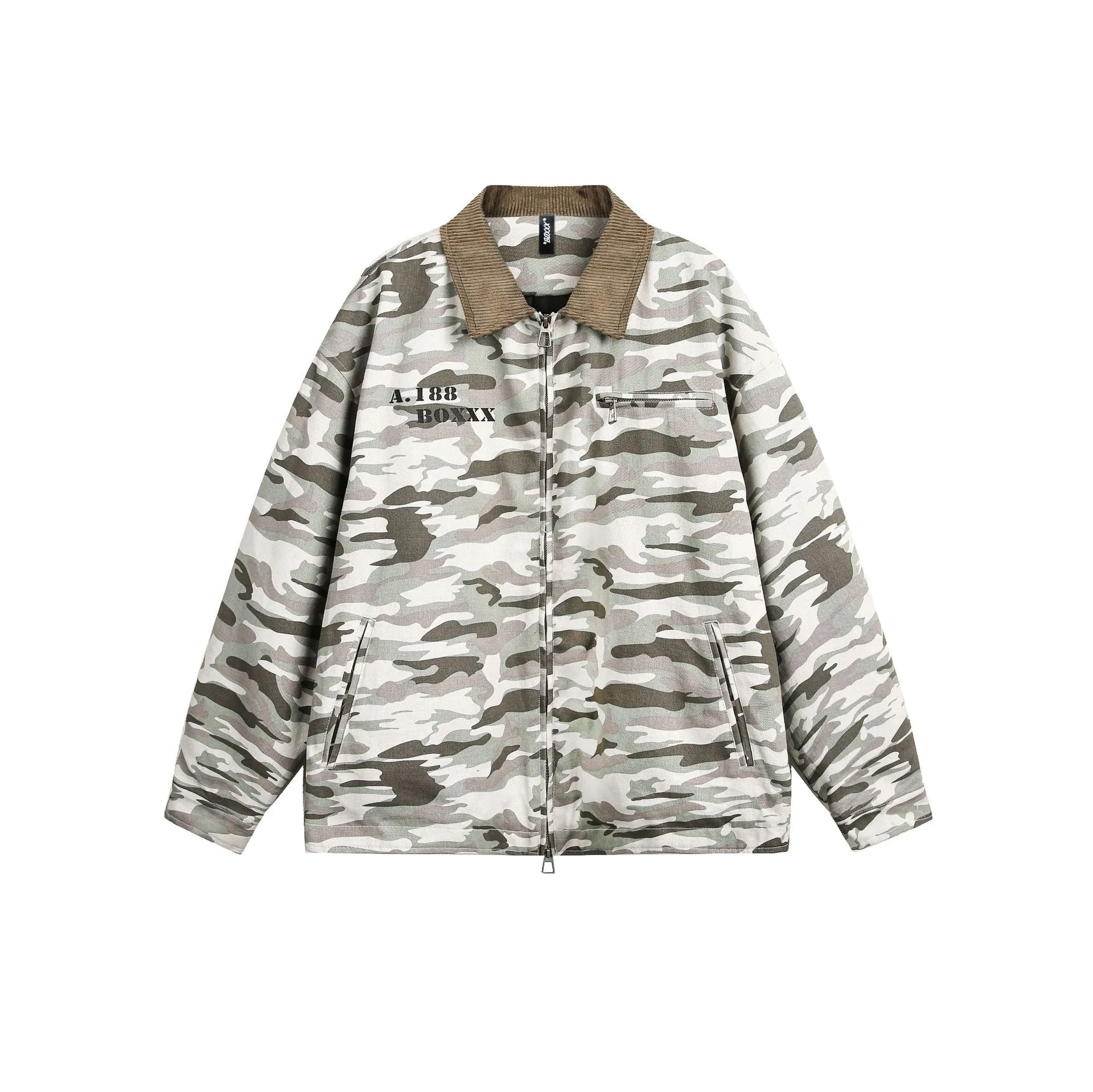 Jiayiku Fashion Brand  Spring New American Street Retro Vibe Camouflage Military Jacket Couple Jacket display picture 15