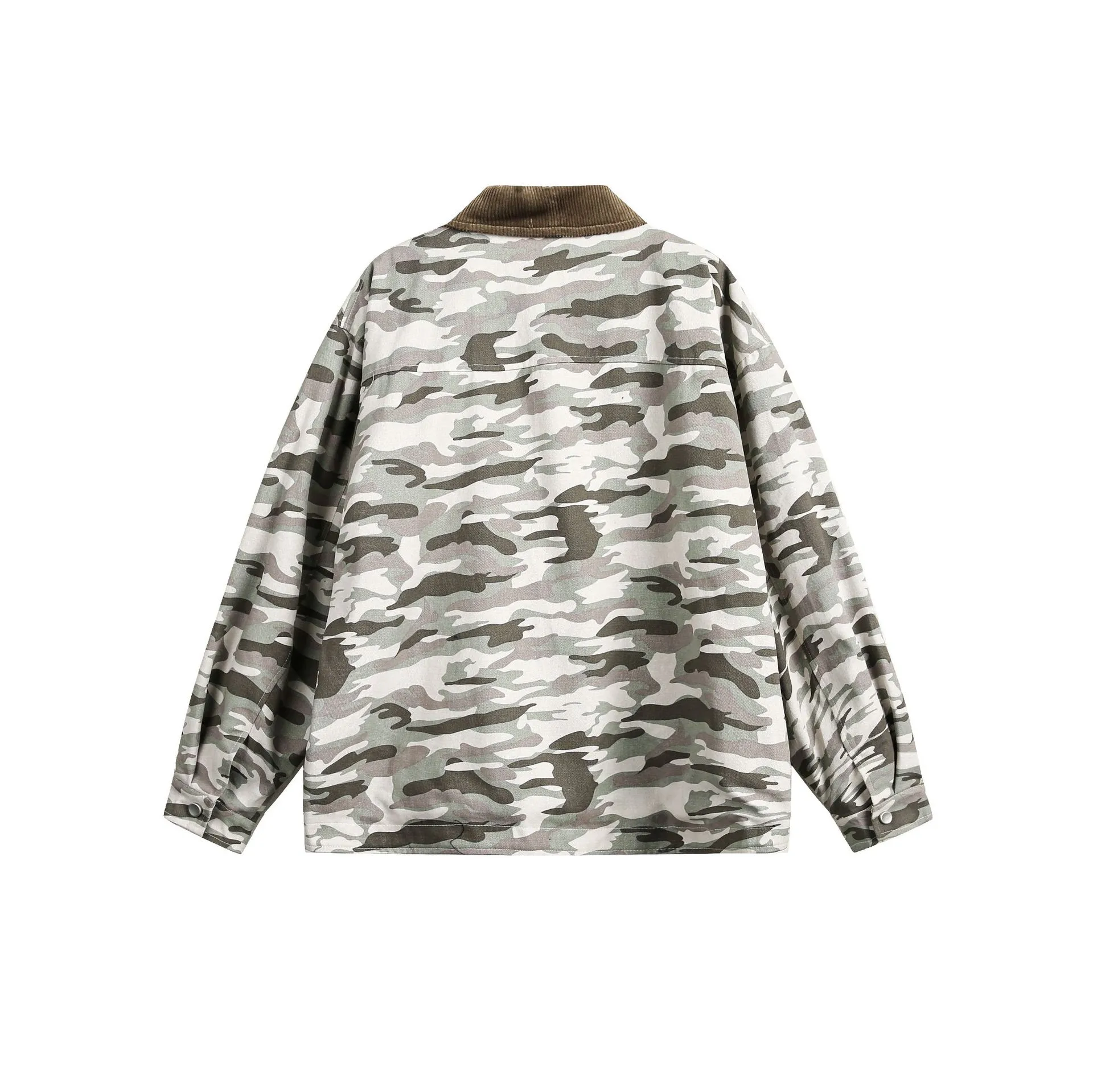 Jiayiku Fashion Brand  Spring New American Street Retro Vibe Camouflage Military Jacket Couple Jacket display picture 16