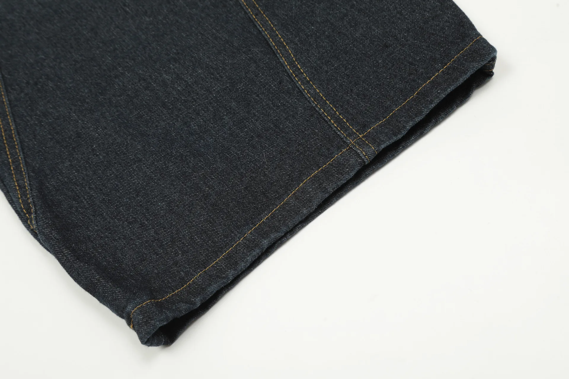 Jiayiku Fashion Brand  American Vintage Vibe Personalized Stitching Washed Jeans Men's And Women's Wide Leg Machete Trousers display picture 19