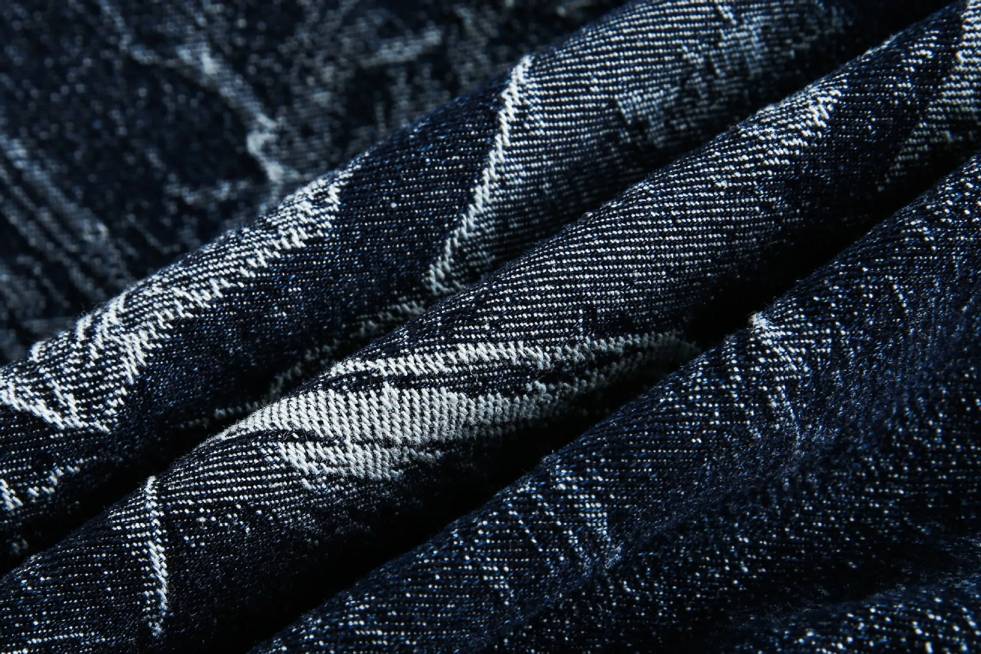 Jiayiku Tide Brand  Spring New American Retro Dark Jacquard Texture Denim Jacket Personality Coat display picture 21