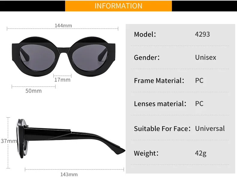 Outu Original Design Color Matching Geometric Sunglasses 4394 Men's Fashion Personality Gorgeous Sunglasses Plain Glasses display picture 4
