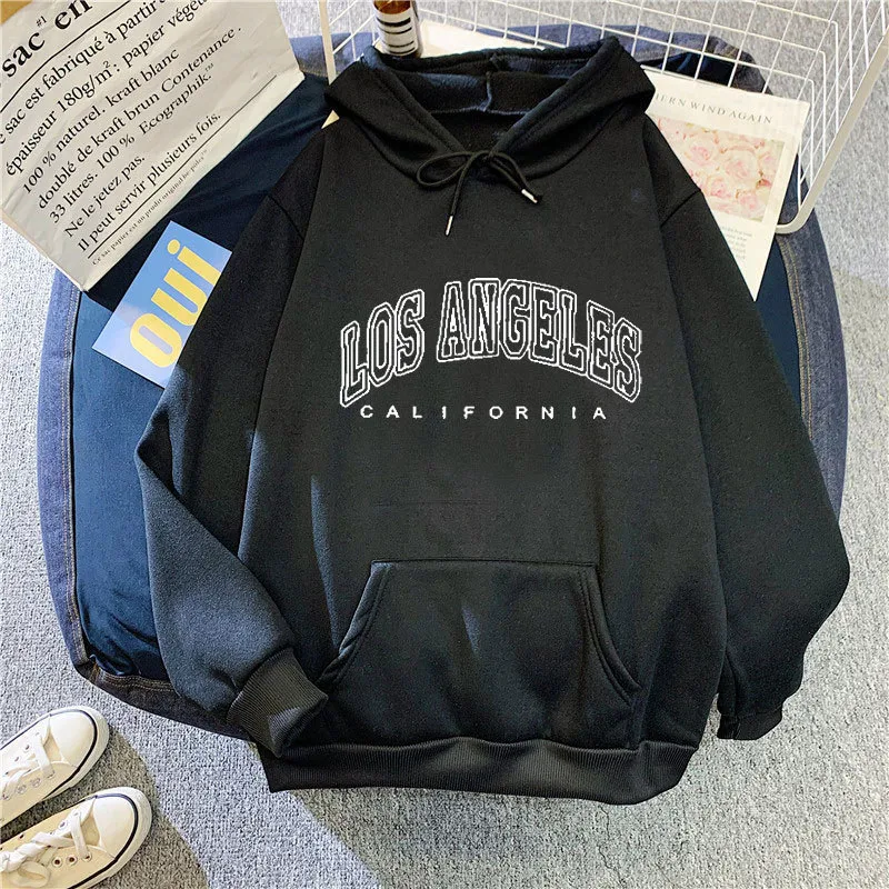 Wholesale Autumn And Winter Sweater Women's Fleece-lined Hooded Pullover Loose Printed Plus Size Velvet Coat Ins Trendy Women display picture 11
