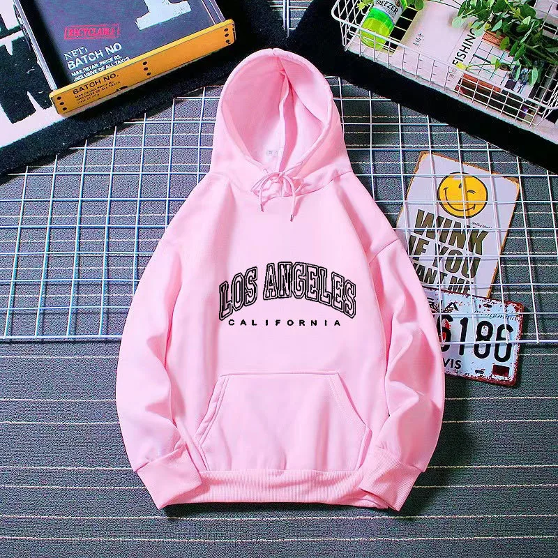 Wholesale Autumn And Winter Sweater Women's Fleece-lined Hooded Pullover Loose Printed Plus Size Velvet Coat Ins Trendy Women display picture 5