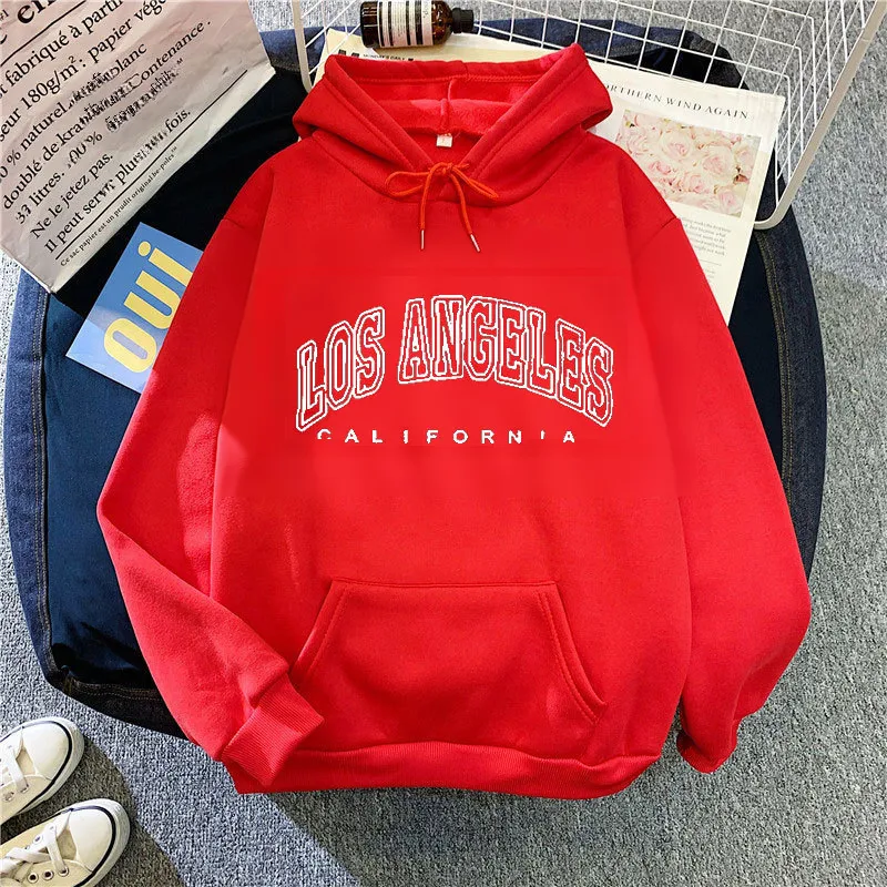 Wholesale Autumn And Winter Sweater Women's Fleece-lined Hooded Pullover Loose Printed Plus Size Velvet Coat Ins Trendy Women display picture 6