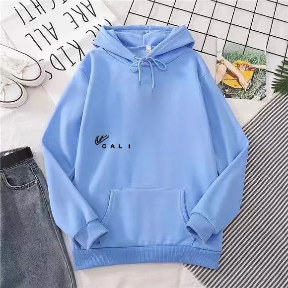 Wholesale Autumn And Winter Sweater Women's Fleece-lined Hooded Pullover Loose Printed Plus Size Velvet Coat Ins Trendy Women display picture 8