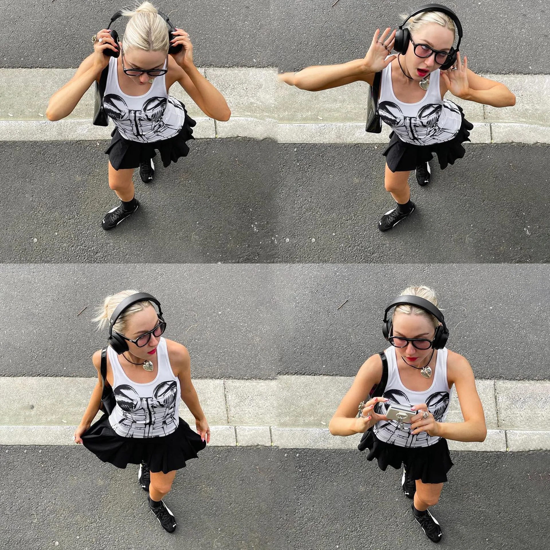 A706TP Europe And The United States   Spring New Sleeveless Vest Female Bone Printing Street Hot Girl Fashion All-match display picture 7