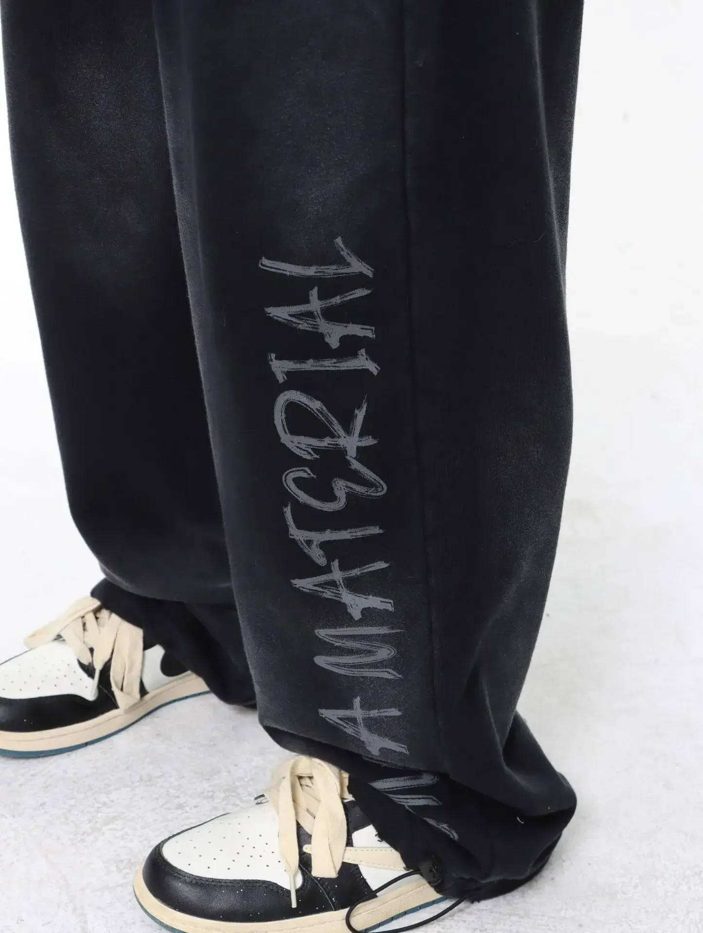 Jiayiku Men's  Autumn New American Retro Dirty Dye Washed Pants Hip-hop Hip-hop Sports Casual Pants display picture 8