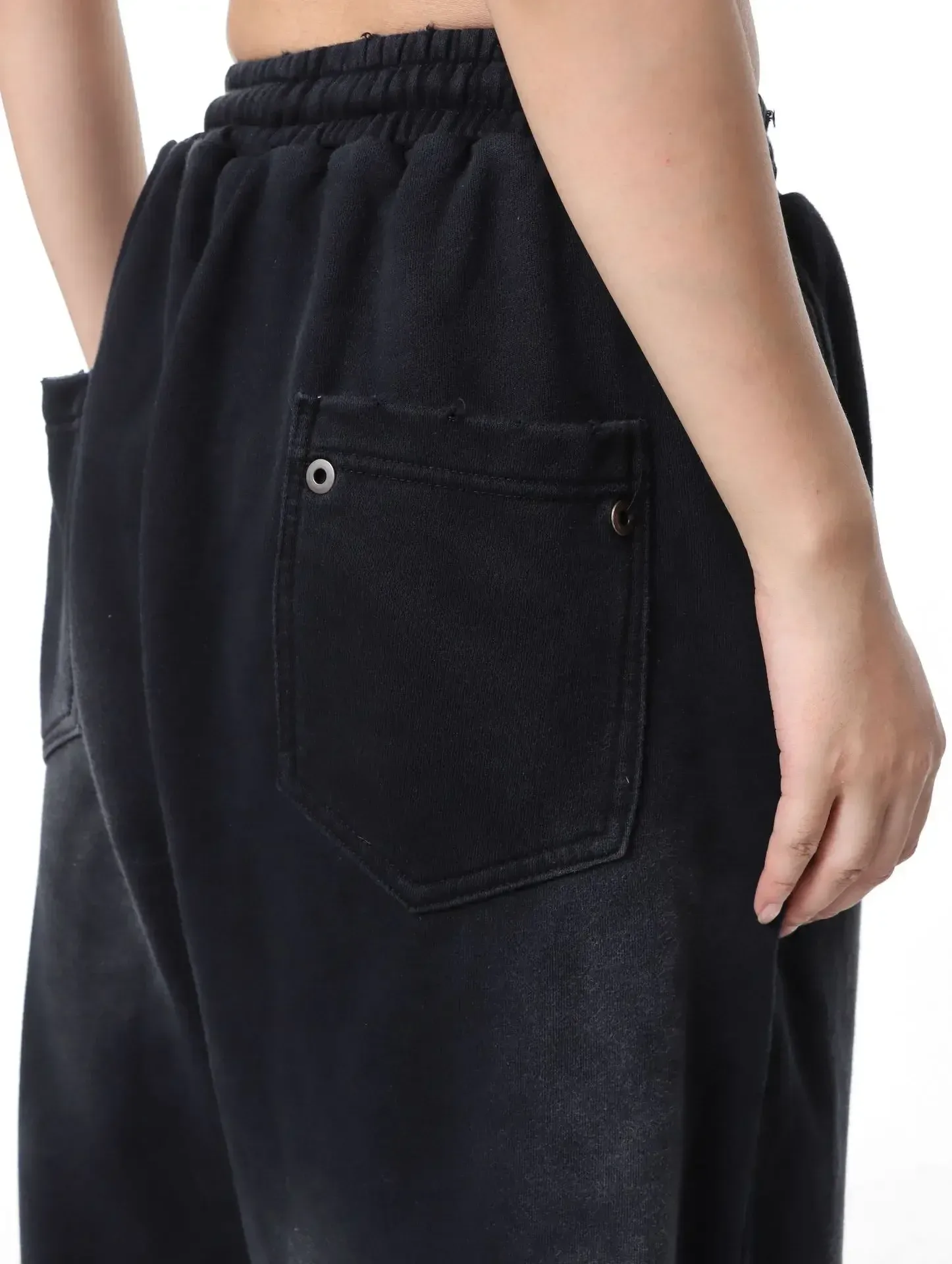 Jiayiku Men's  Autumn New American Retro Dirty Dye Washed Pants Hip-hop Hip-hop Sports Casual Pants display picture 9