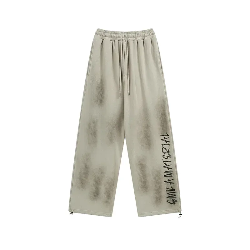 Jiayiku Men's  Autumn New American Retro Dirty Dye Washed Pants Hip-hop Hip-hop Sports Casual Pants display picture 17