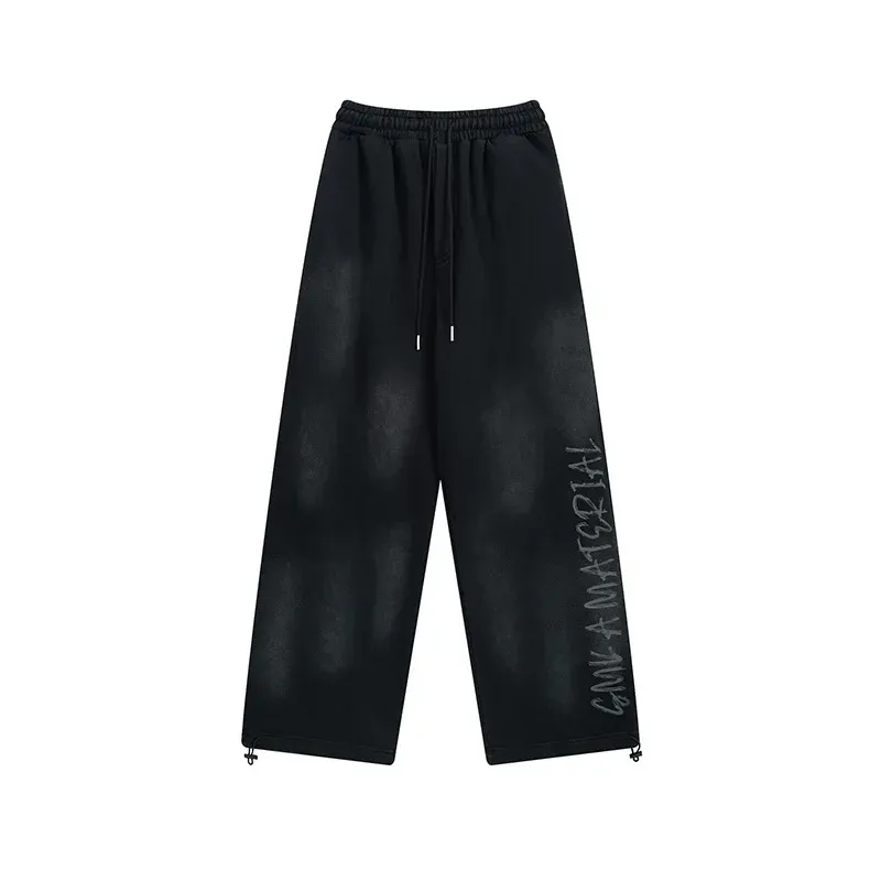Jiayiku Men's  Autumn New American Retro Dirty Dye Washed Pants Hip-hop Hip-hop Sports Casual Pants display picture 19