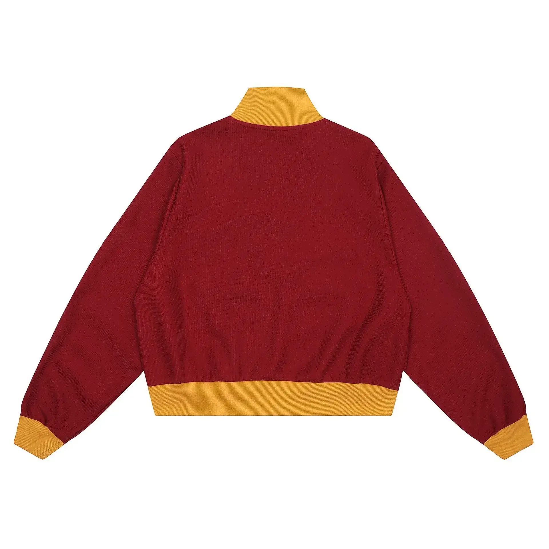 Jiayiku Fashion Brand  Autumn New American Retro Embroidered Contrast Color Stitching Baseball Suit Jacket Short Jacket display picture 6