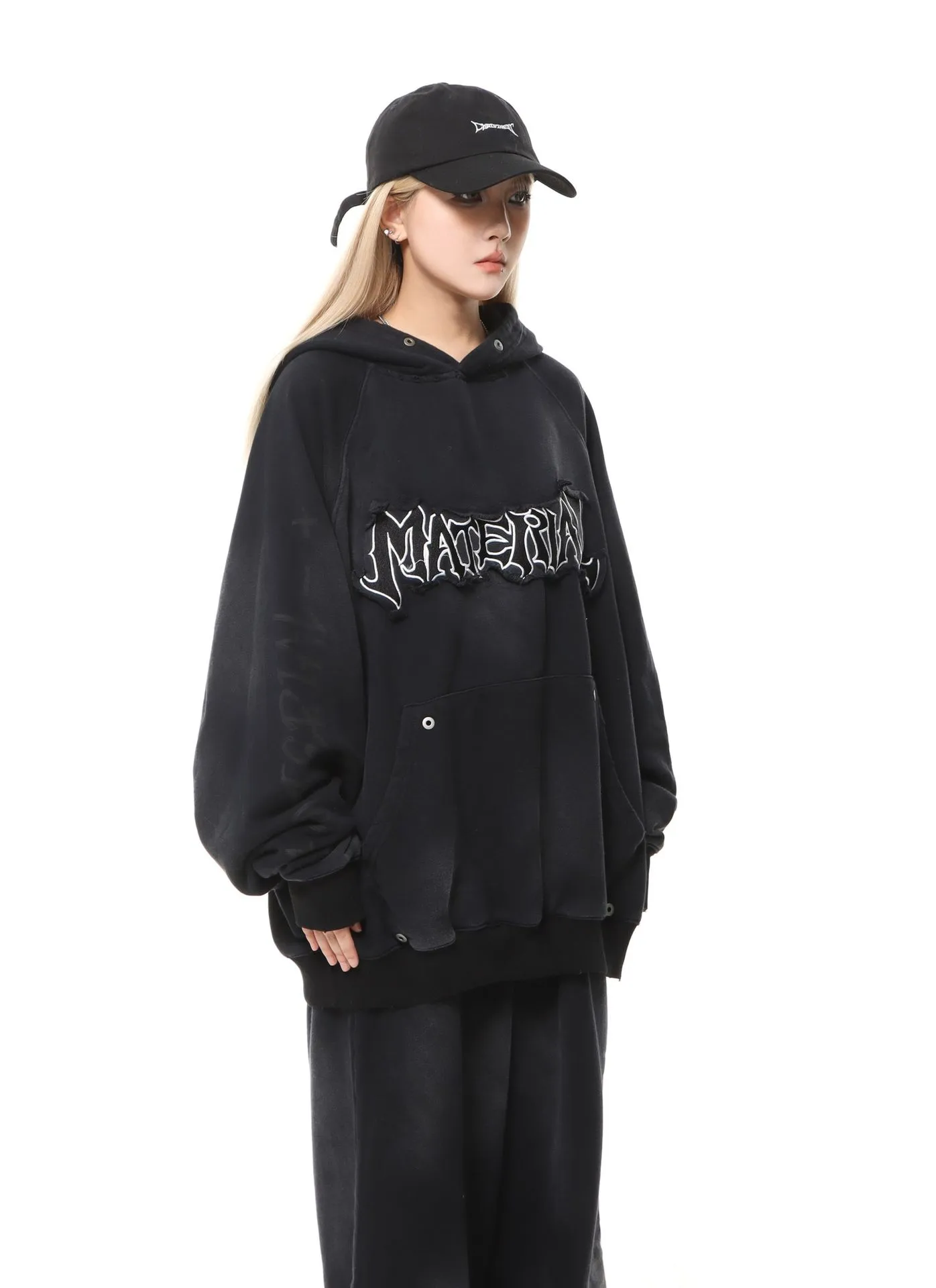 Jiayiku Men's  Waste Earth Style American-style Washed Heavy Hoodie Autumn And Winter New Cloth Embroidered Hooded Sweater display picture 9