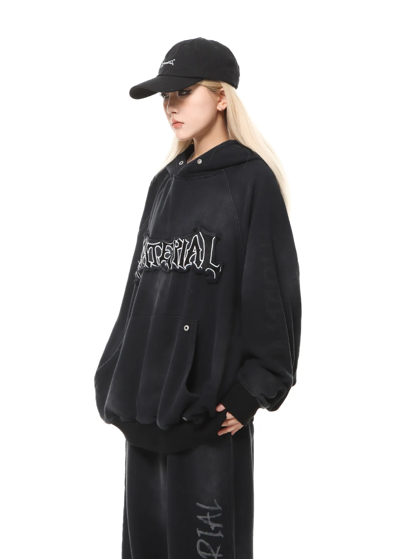 Jiayiku Men's  Waste Earth Style American-style Washed Heavy Hoodie Autumn And Winter New Cloth Embroidered Hooded Sweater display picture 12