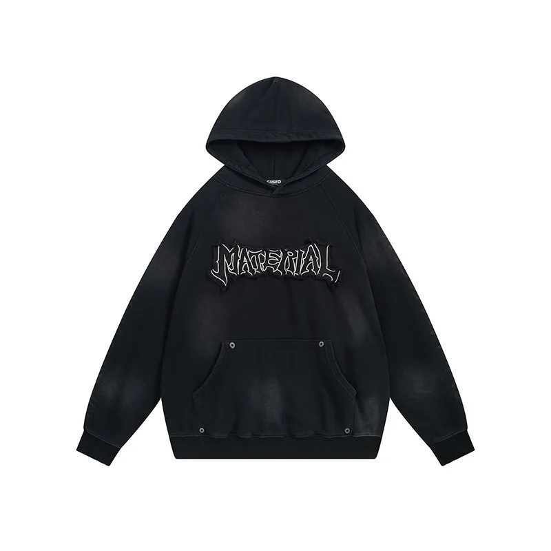 Jiayiku Men's  Waste Earth Style American-style Washed Heavy Hoodie Autumn And Winter New Cloth Embroidered Hooded Sweater display picture 16