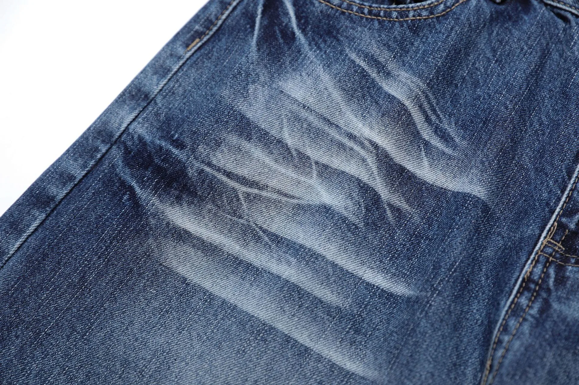 Jiayi Library Men's  New High Street American Style Micro-La Jeans Men's And Women's Retro Washed Loose Wide-leg Trousers display picture 9