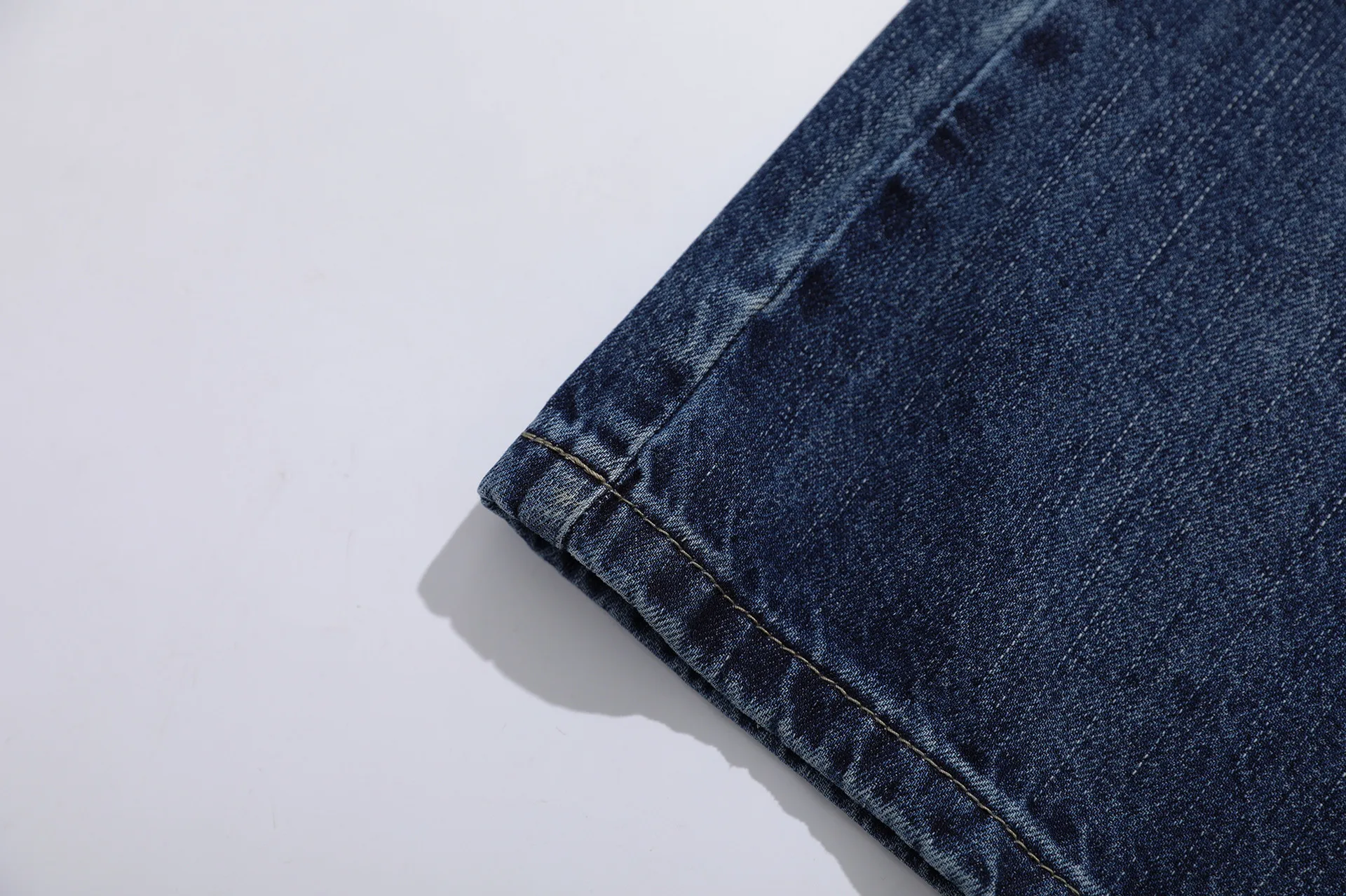 Jiayi Library Men's  New High Street American Style Micro-La Jeans Men's And Women's Retro Washed Loose Wide-leg Trousers display picture 12