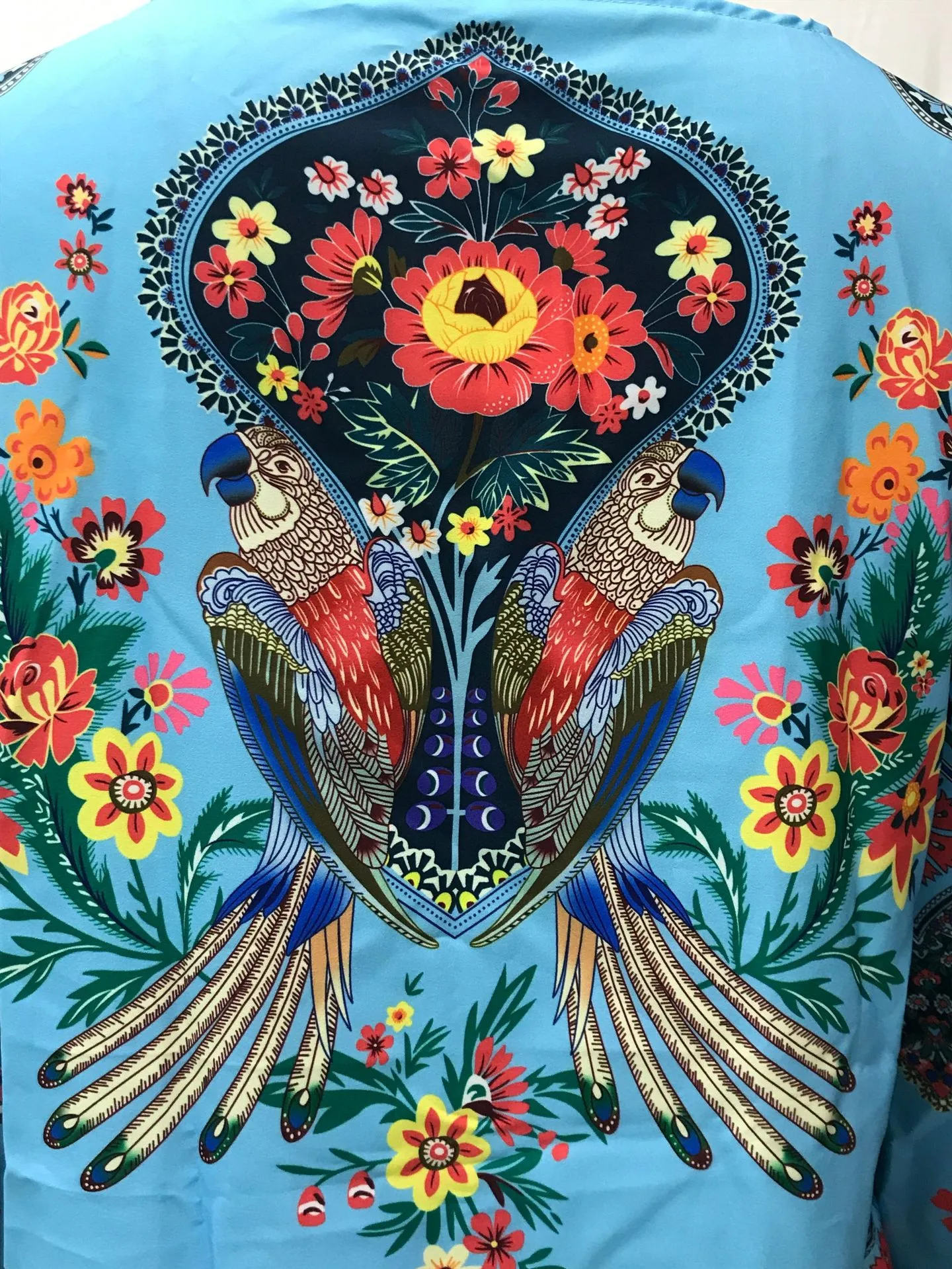 Spring And Summer New Women's Personalized Women's Digital Printing Round Neck Lantern Sleeve Shirt 5006 A Large Number Of Spot display picture 15