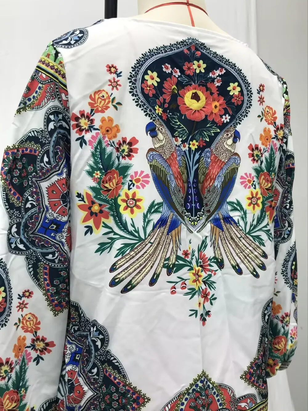 Spring And Summer New Women's Personalized Women's Digital Printing Round Neck Lantern Sleeve Shirt 5006 A Large Number Of Spot display picture 18