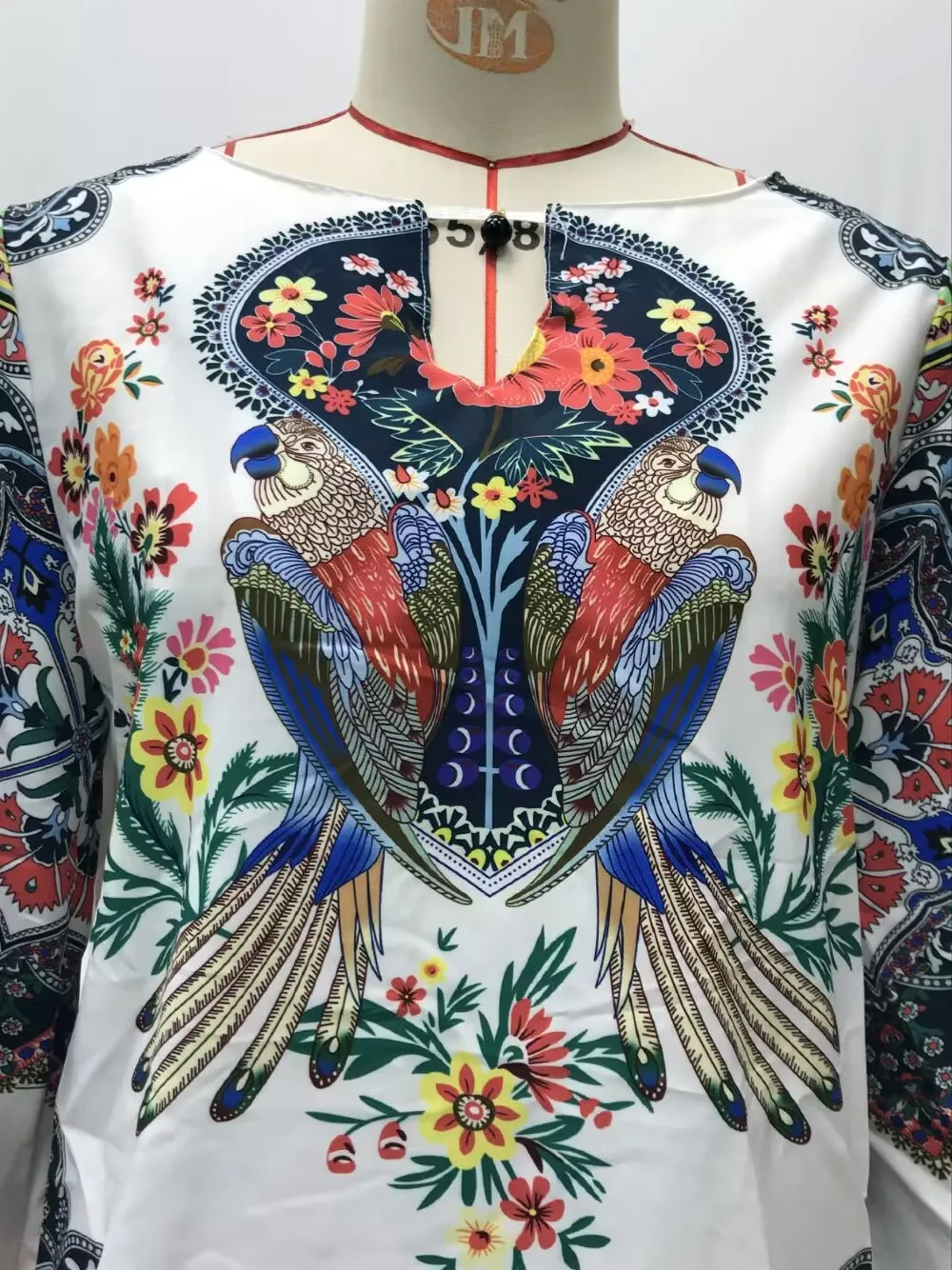 Spring And Summer New Women's Personalized Women's Digital Printing Round Neck Lantern Sleeve Shirt 5006 A Large Number Of Spot display picture 22