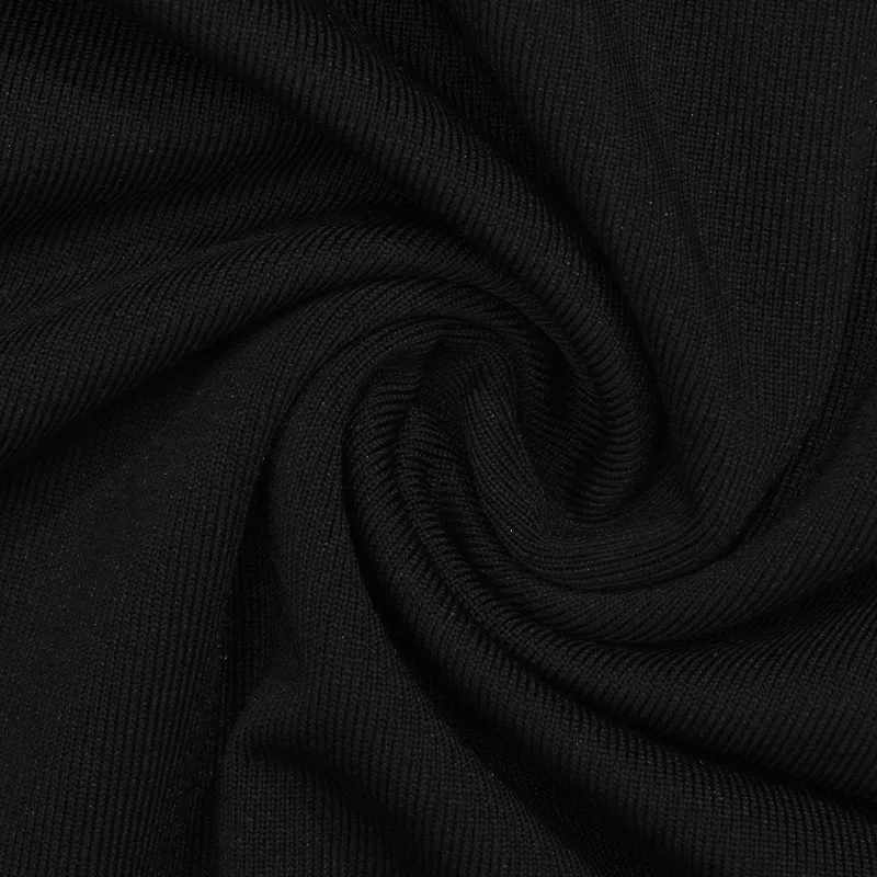 A659DS Europe And The United States   Autumn New Solid Color High Collar Sexy Slim Color Matching Short Women's Dress display picture 22