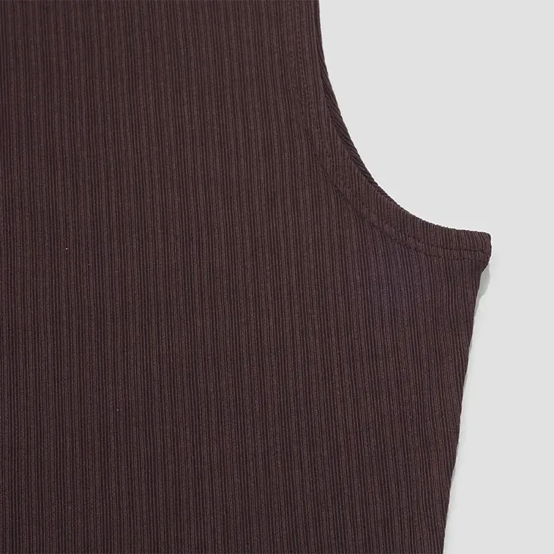 W225ST   Summer New Solid Color Round Neck Unrepaired Irregular Top High Waist Long Dress Slim Fit Suit display picture 14