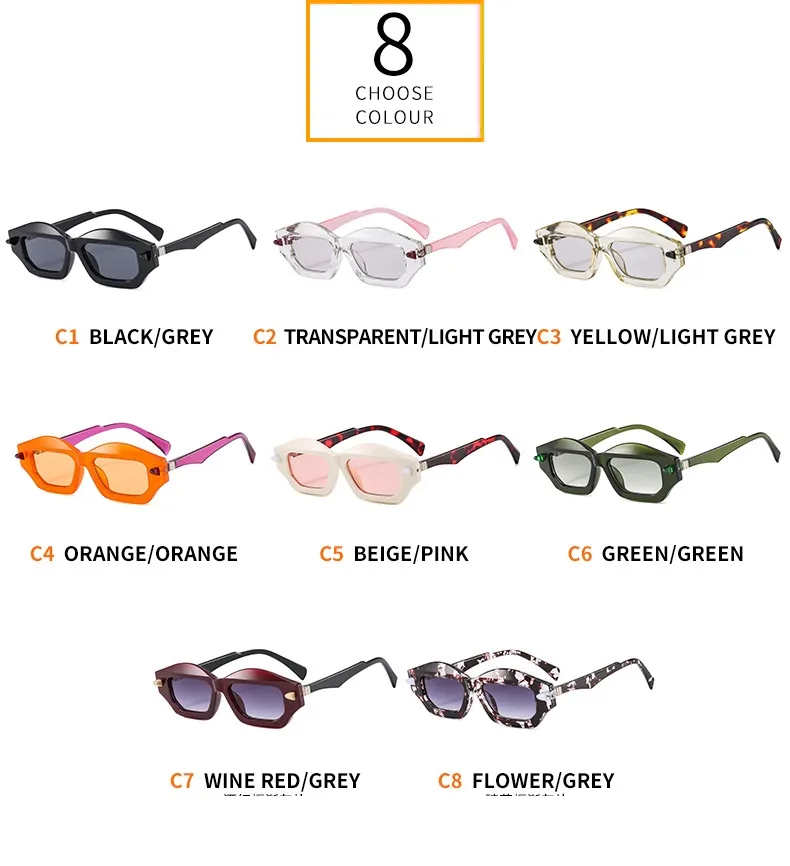 Textured Personalized Sunglasses Men And Women's All-match Fashion Casual Sunglasses   Modern Glasses 3954 display picture 5