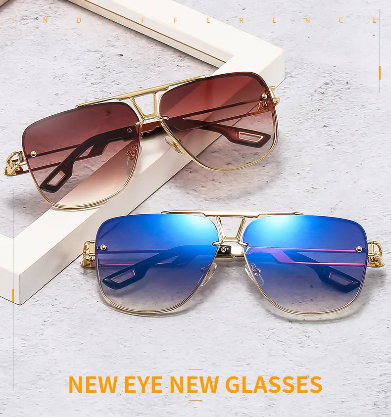 61072 Outu New Metal Popular Elements Men's Sunglasses  Fashion Internet Popular Driving Sunglasses display picture 1