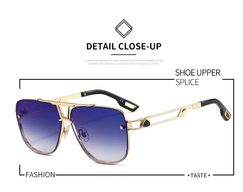 61072 Outu New Metal Popular Elements Men's Sunglasses  Fashion Internet Popular Driving Sunglasses display picture 2