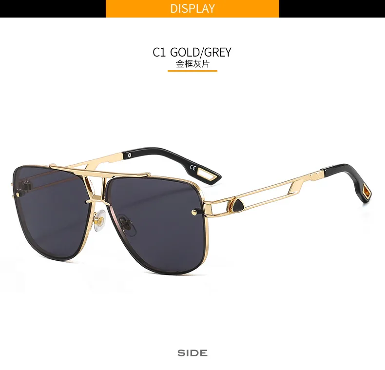 61072 Outu New Metal Popular Elements Men's Sunglasses  Fashion Internet Popular Driving Sunglasses display picture 6